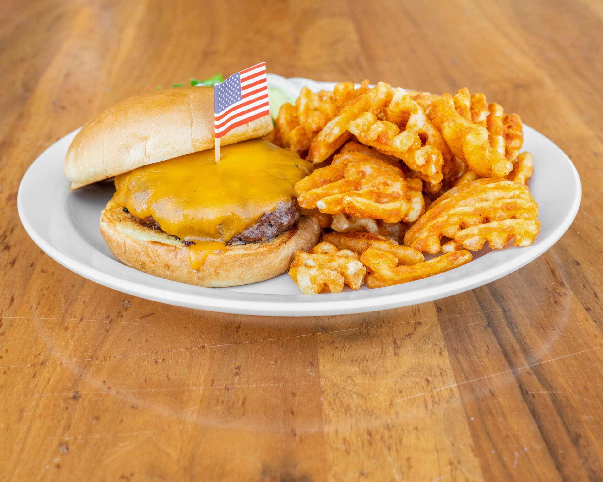 Burgers made from fresh patties