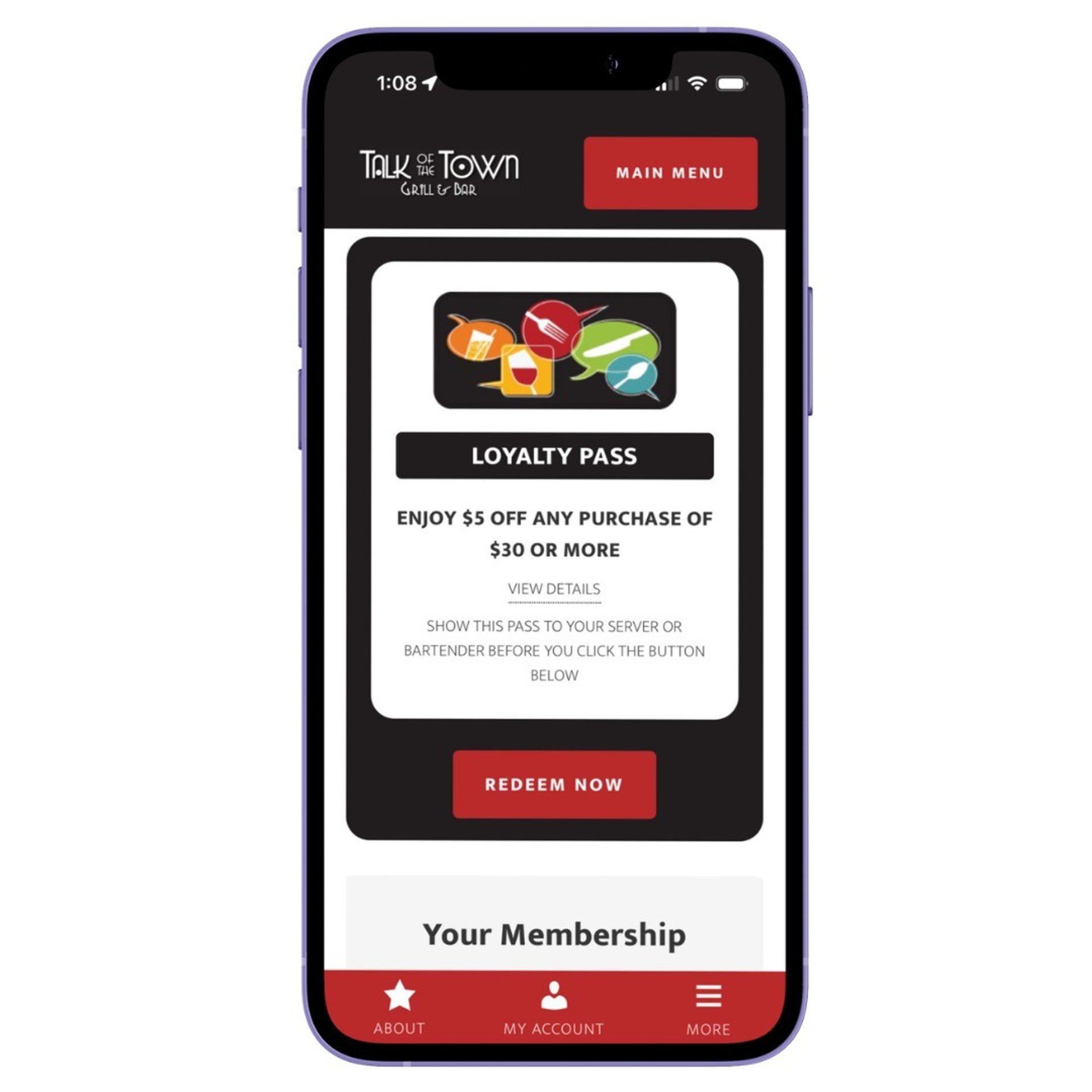 Instant savings when you sign up and with EVERY visit!