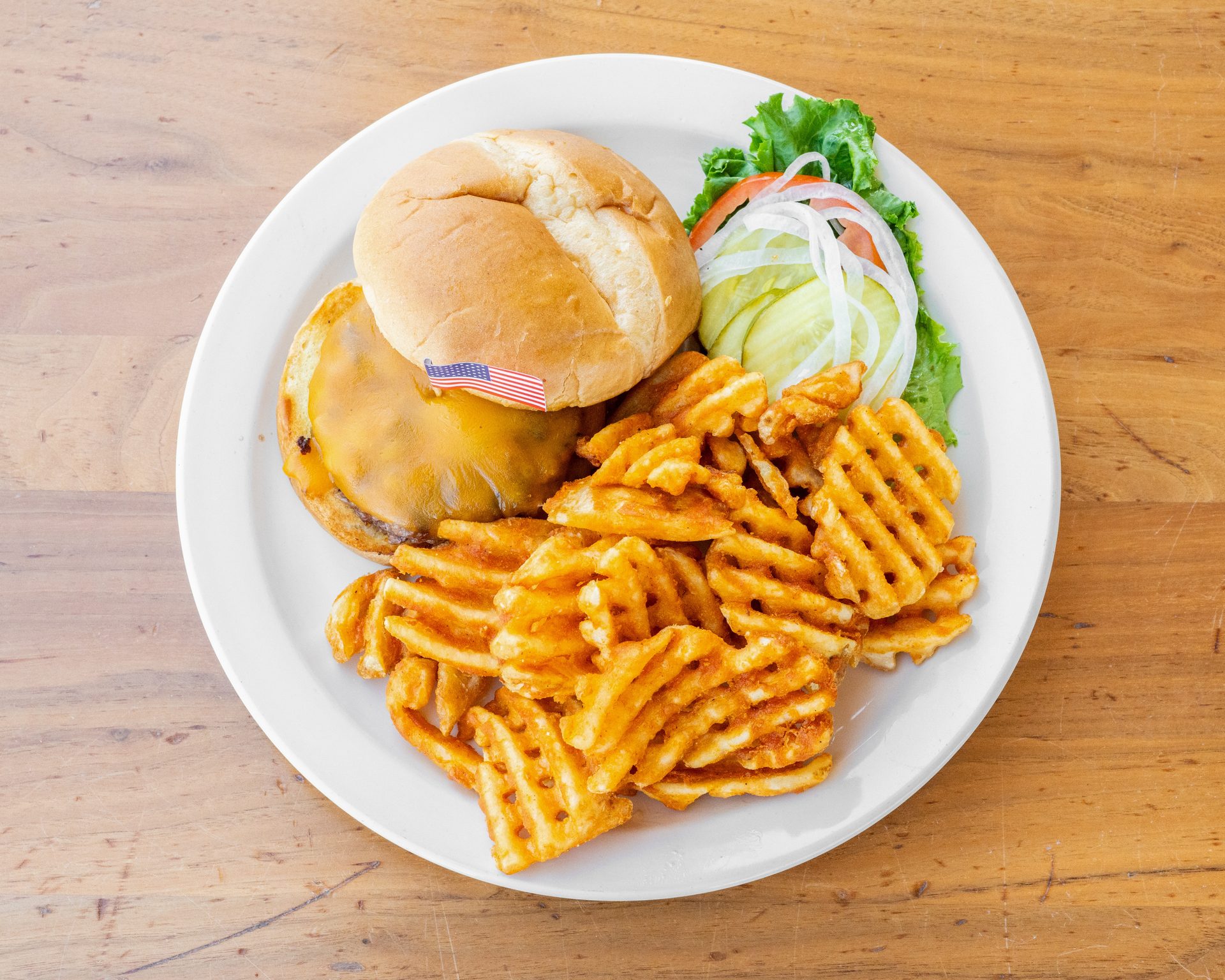 Burgers made from fresh patties
