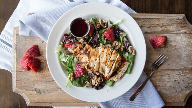 RASPBERRY CHICKEN SALAD.
