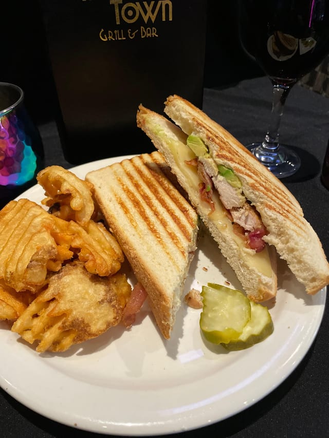 AVOCADO CHICKEN PANINI.