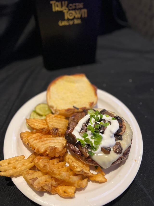 MUSHROOM BURGER.