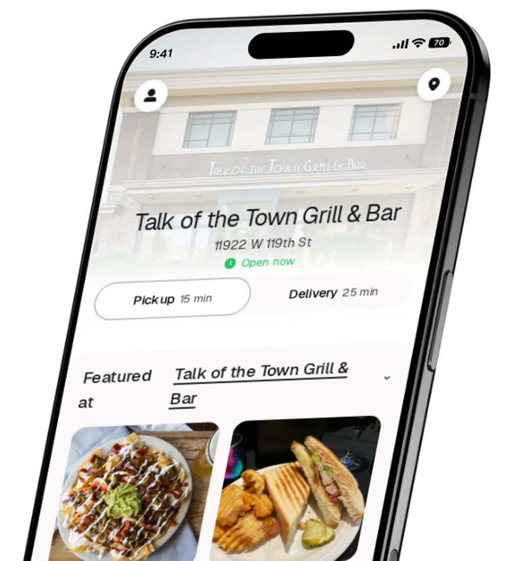 Talk of the Town Grill & Bar app preview