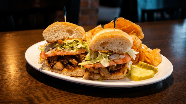 Burnt Ends Sandwich.